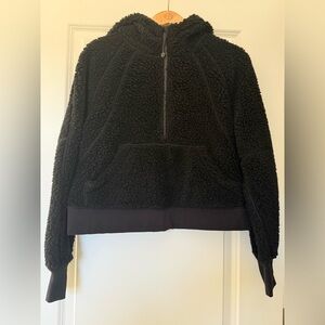 Lululemon Black Scuba Sherpa Half-Zip Pullover